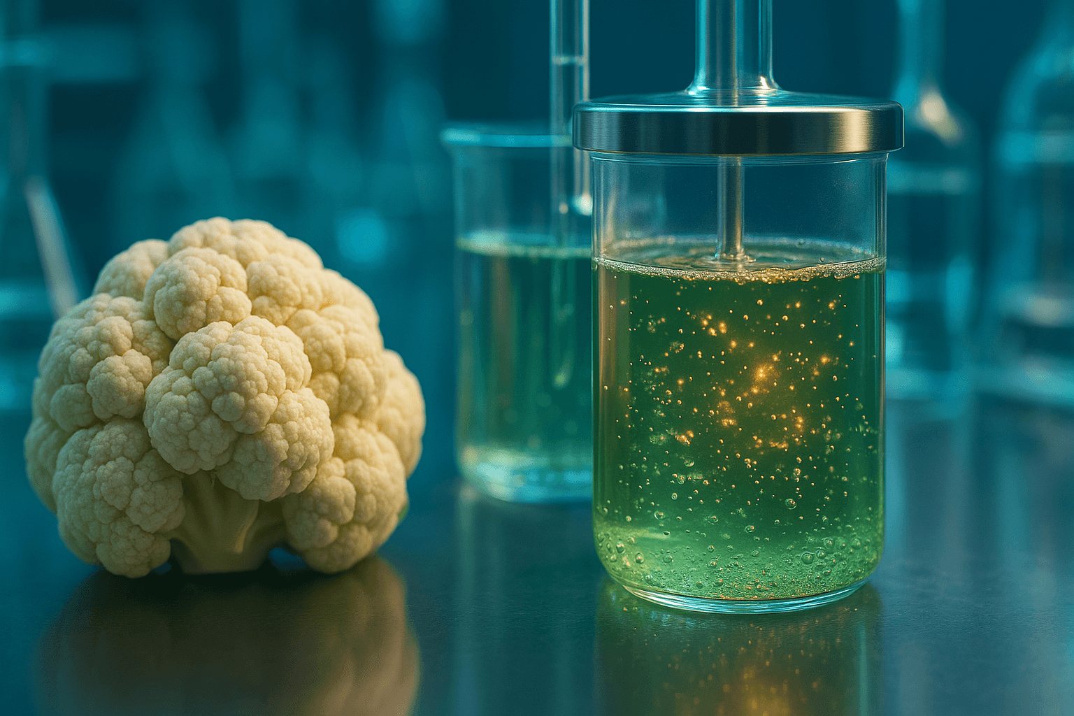 antioxidant green tea fermented cauliflower