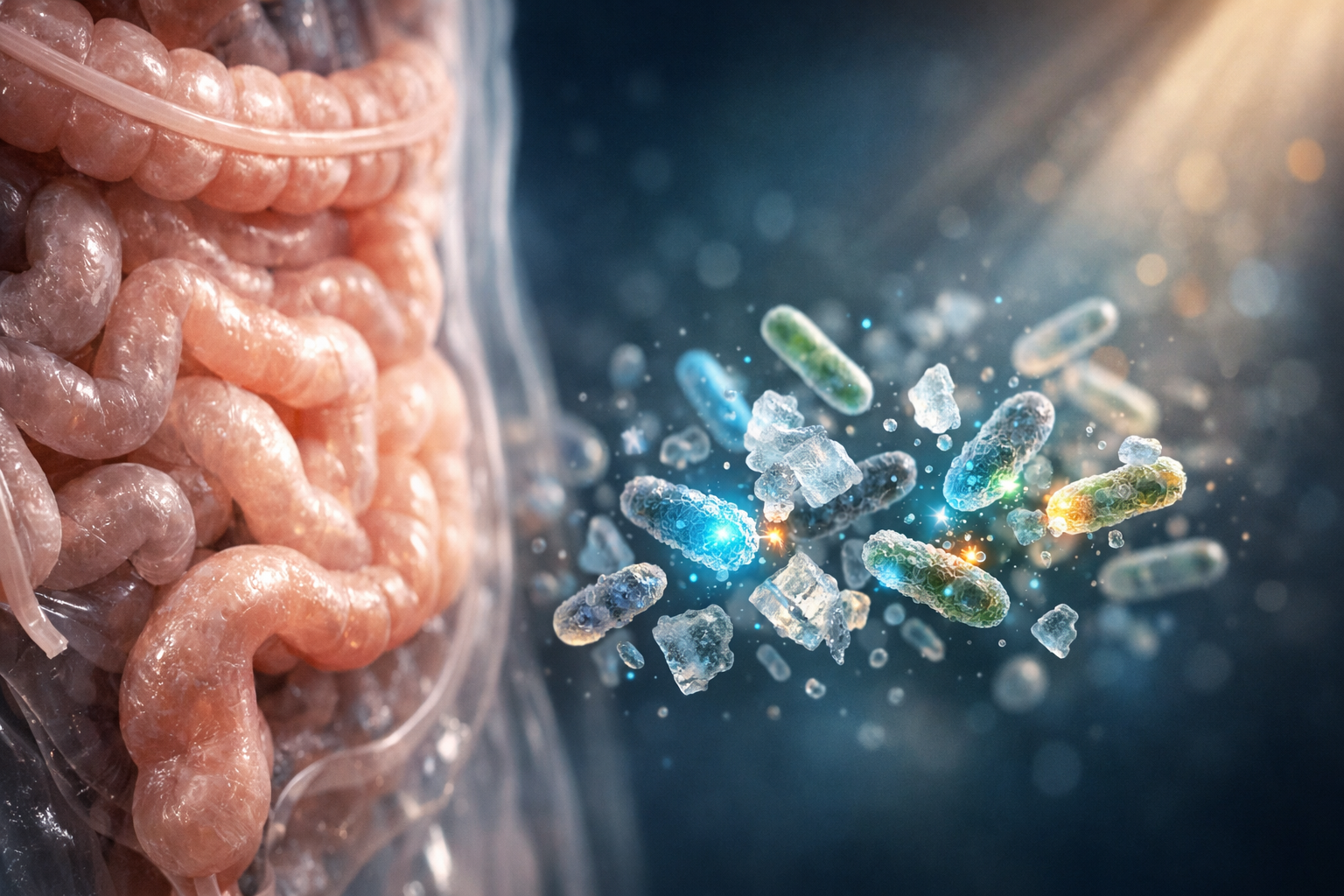 gut bacteria digest microplastics